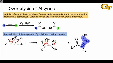 Ozonolysis Of Alkynes Youtube