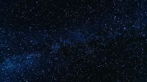Deep Starry Sky Milky Way Galaxy Stars In Endless Universe Blue Night