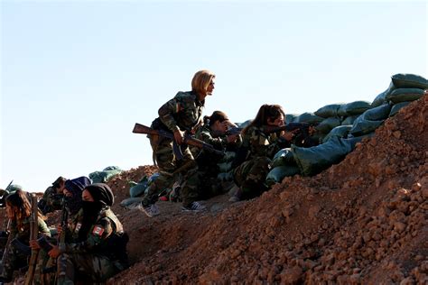Kurdish Women Fighters Battle Islamic State With Machineguns And Songs