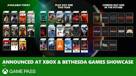 Xbox And Bethesda Showcase 20 Day One Games With Xbox Game Pass Xbox
