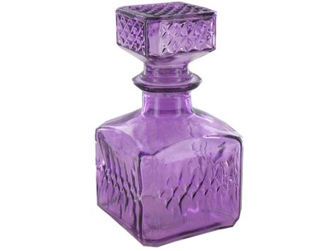 Purple Glass Decanter Glass Bottles Purple Glass Glass Perfume Bottle