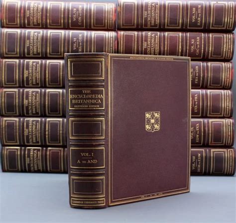 The Encyclopaedia Britannica 29 Vols 1910 1911 Lot 72