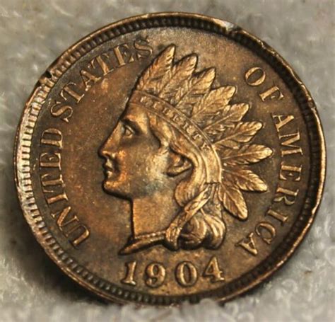 1904 Uncirculated Indian Head Penny Ebay