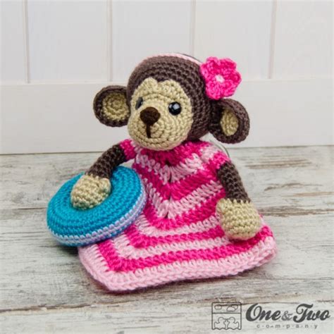 Angel Dear Brown Monkey Security Blanket Blankie Lovey ...