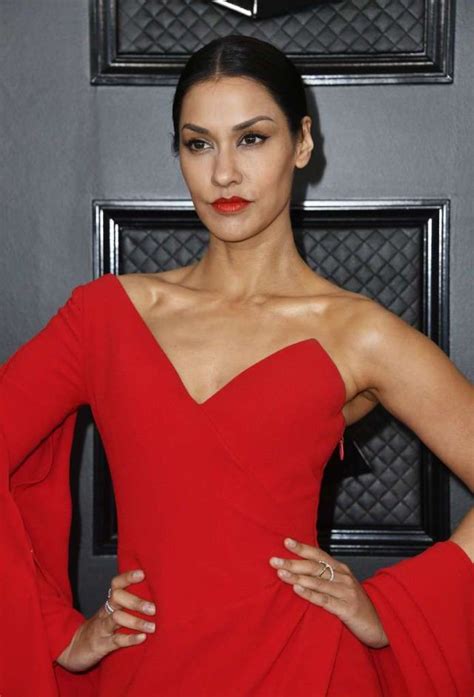 Beautiful Janina Gavankar In Red Dress At The Grammy Awards 2020