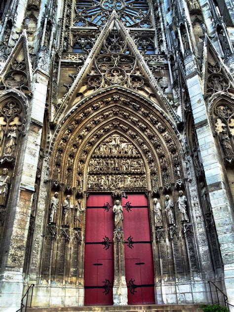 The Entrance To The Oldest Gothic Cathedral In France Rmostbeautiful