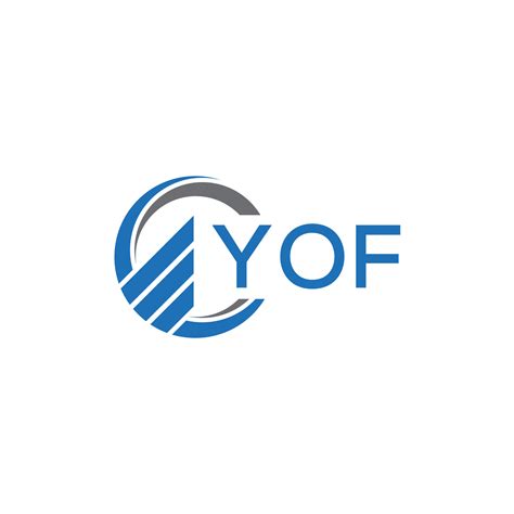 Yof Plano Contabilidad Logo Diseño En Blanco Antecedentes Yof Creativo
