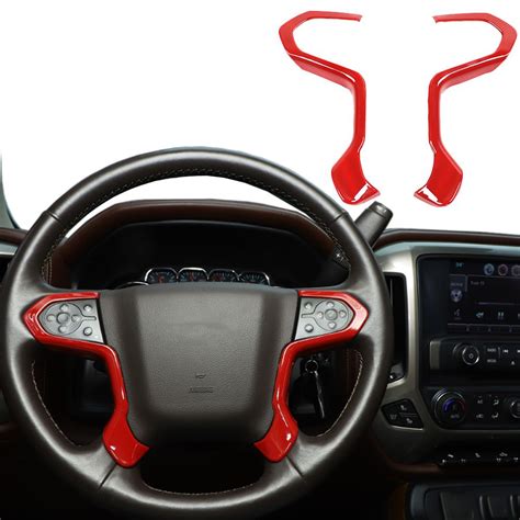 Steering Wheel Cover Trim Decor For Chevy Silverado And Gmc Sierra 2014
