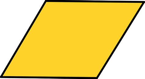 Yellow Amber Parallelogram Clipart Free Download Transparent Png