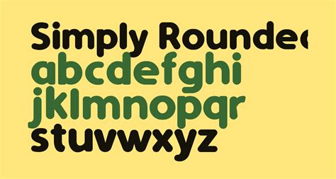 Simply Rounded Bold Free Font What Font Is