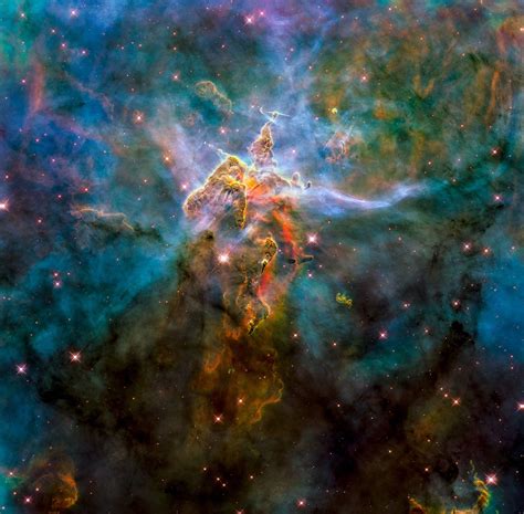 Carina Nebula Wide View Nasa Space Hubble Fade Resistant Hd Print Or