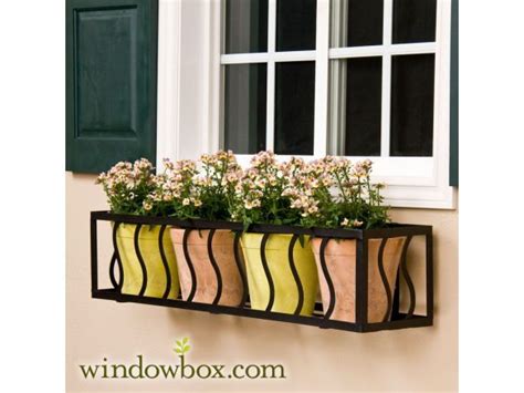 Coco fiber liners is a natural product providing proper drainage and a healthy environment for your plants and flowers to grow. 24" French Window Box Cage (Square Design) | Window box ...