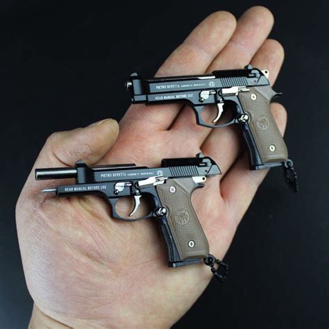 Full Metal Mini Toy Gun Pistol Keychain Not Airsoft Not Bb Cannot Shoot