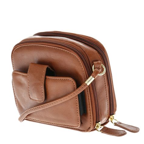 Brown Faux Leather Cross Body Bag Claires Us