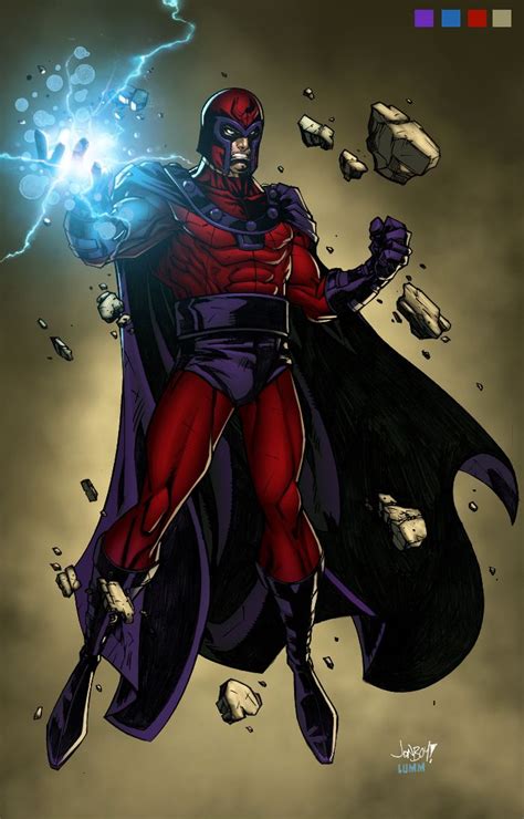 Magneto Pencils By Jonboy Meyers Color By Nathan Lumm Dc Comics