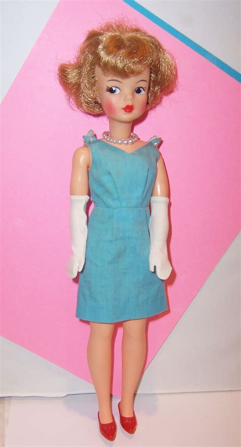 Tammy Golden Pixie Doll Turquoise Blue Dress Pixie Doll Tammy Doll