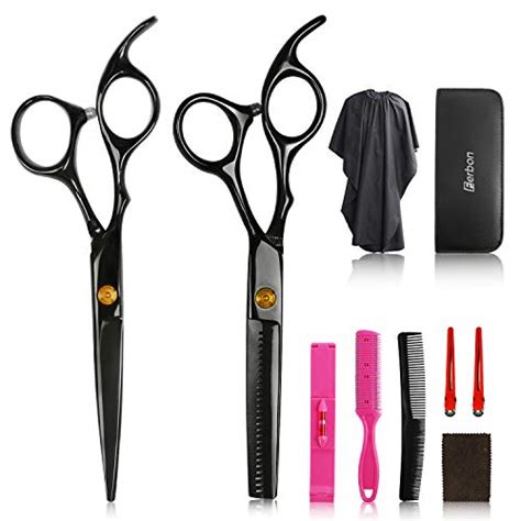 10pcs Hair Cutting Scissors Set Professional Haircut Scissors Kit With