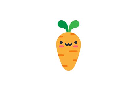 Cute Kawaii Carrot Graphic By Thechilibricks · Creative Fabrica