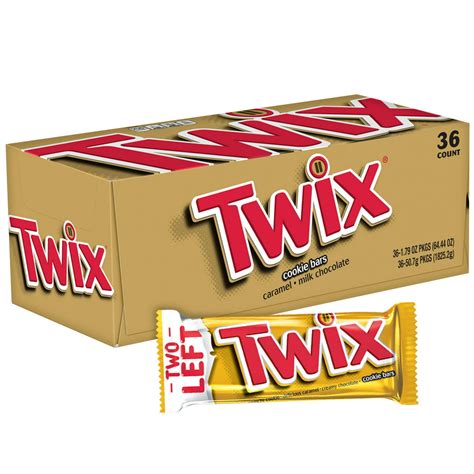 Twix Caramel Cookie Full Size Bulk Chocolate Candy Bars 179oz36ct