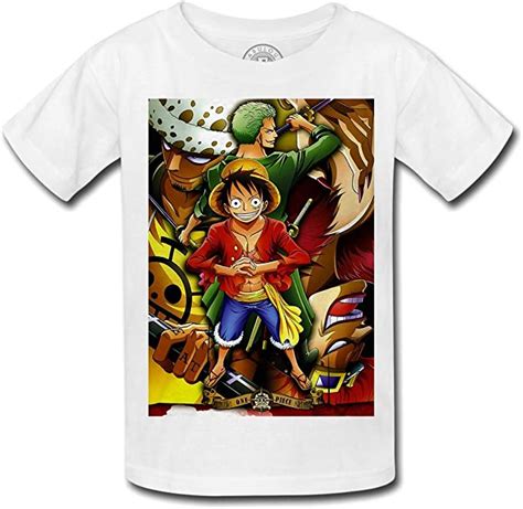 T Shirt Enfant One Piece Luffy Tragalga Zoro Pirates Manga Fabulous