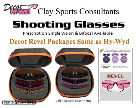 Decot Hy Wyd Shooting Glasses In Plano Single Vision And Prescriptions Lenses At Great Pricing