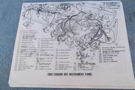 1969 1970 Mercury Cougar Wiring Electrical Diagrams Instrument Cluster