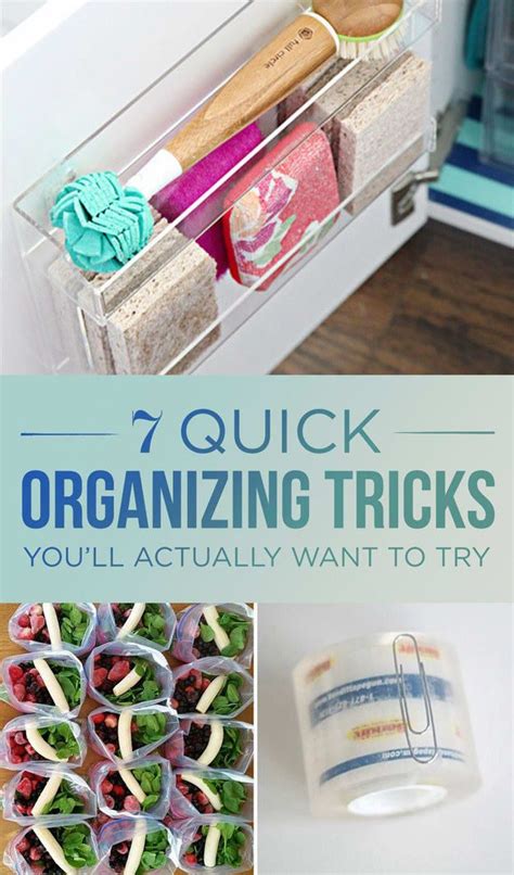 7 Quick Organizing Tricks Youll Actually Have Time For Organization