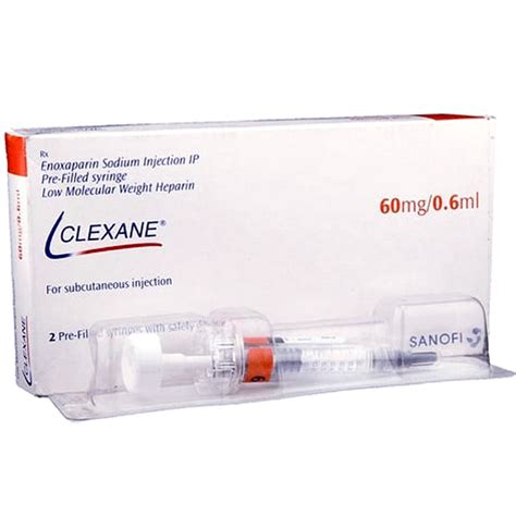 Clexane 60 Injection 0 6 Ml Price Uses Side Effects Composition
