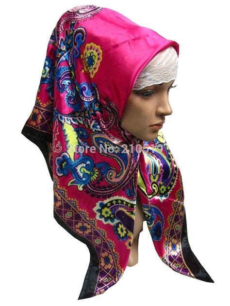 Satin Cm Hot Sale Fashion Muslim Square Scarves In Women S Scarves From Apparel