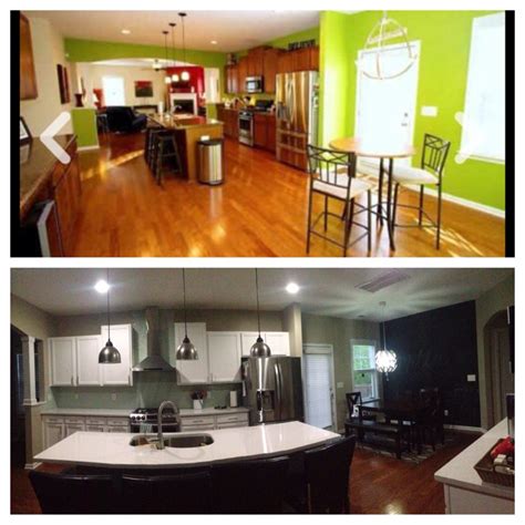 Is a good diy technique to change the look of your kitchen with a small budget, or when you can't afford a new kitchen design or remodel. Remodel kitchen - change colors, paint kitchen cabinets, Aqua backsplash from Home Depot, change ...