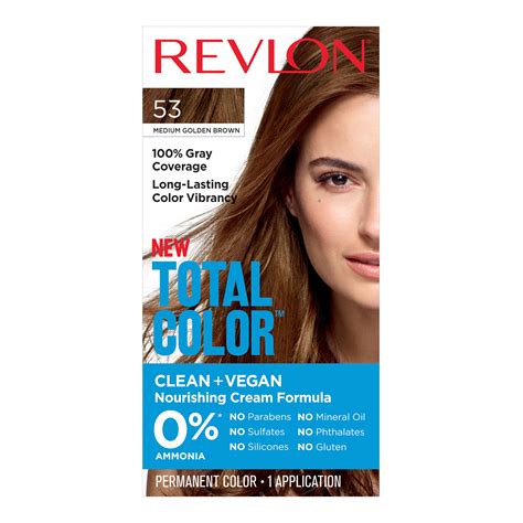 So her hair now is not plain black as before. Revlon Total Color Hair Color, Vegan, 100 Gray Coverage ...