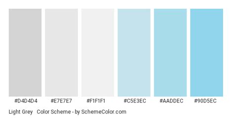 Each color scheme contains the html color codes you will need when coding your website template. Light Grey & Blue Color Scheme » Blue » SchemeColor.com