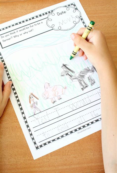 November Writing Journal Prompts - Preschool Teacher 101