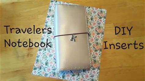 travelers notebook and diy insert youtube