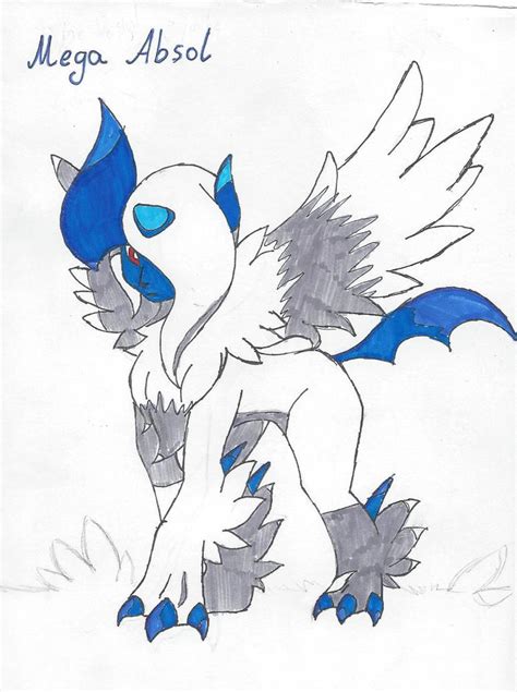 Mega Absol By Crazywolfiez On Deviantart