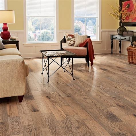 Natural Gray Oak Distressed Solid Hardwood Solid Hardwood Floors