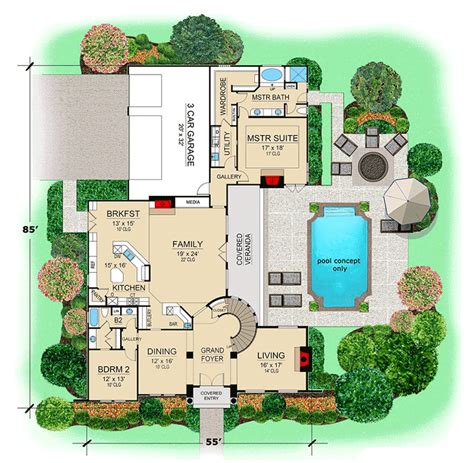 Mediterranean Dream Home Plan 36478tx Architectural Designs House