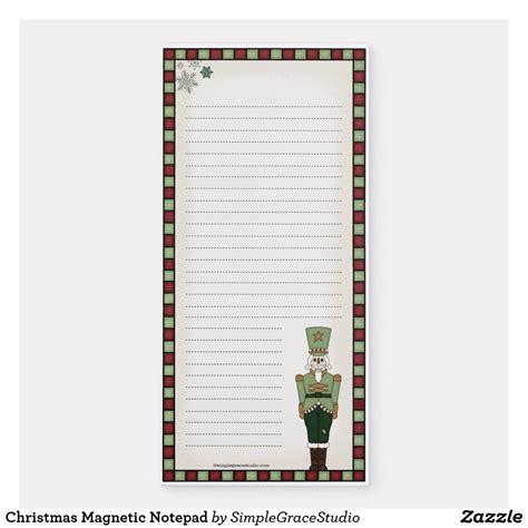 Christmas Magnetic Notepad Magnetic Notepads Custom