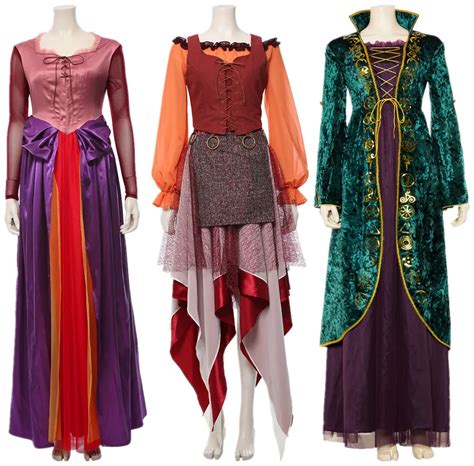 Women New Hocus Pocus Sarah Sanderson Dress Halloween Costume Adult New