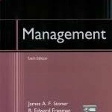 Stream Management 6th Edition By James A F Stoner R Edward Freeman From