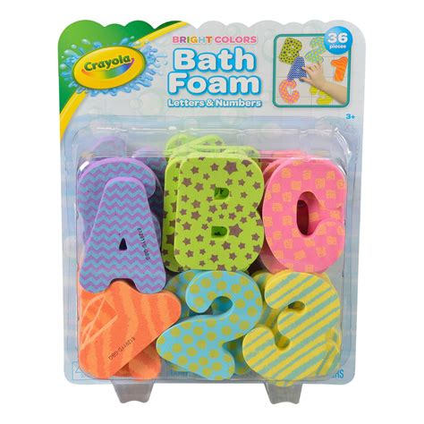 Crayola Bath Foam Letters And Numbers Set Bright Colors Pieces
