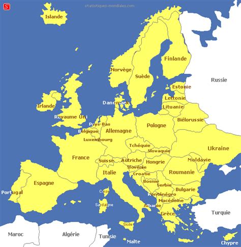 Carte Europe Carte De Leurope En Langue Allemande