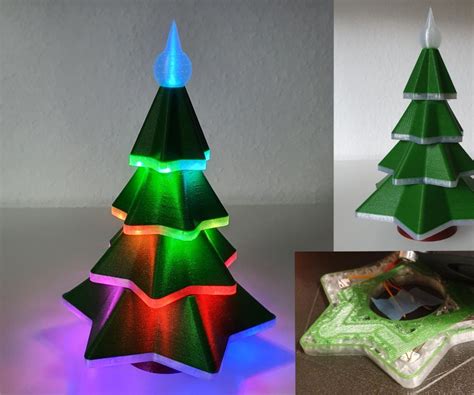 Embedded Led 3d Printed Christmas Tree 10 Steps With Pictures