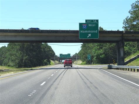 Louisiana Interstate 59 Southbound Cross Country Roads