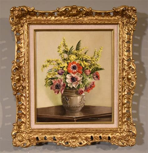 Antiques Atlas Oil Painting By William Johnston A Floral Study