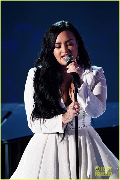 Demi lovato hit the stage for the first time in over a year and a half at the 2020 grammy awards to her album confident was up for best pop vocal album in 2017 and her collaboration with christina aguilera, fall. Demi Lovato Gives Emotional Performance of New Song ...
