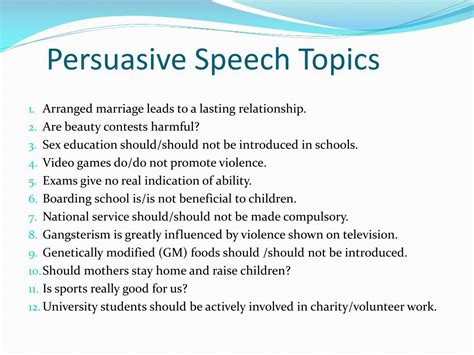 Ppt Persuasive Speech Powerpoint Presentation Free Download Id 975915