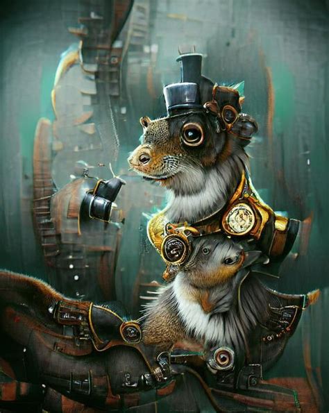 Steampunk Squirrel Ii Ai Generated Artwork Nightcafe Creator