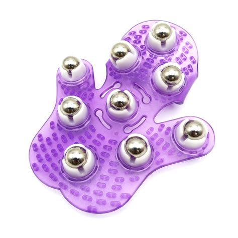 Body Massager With 9 360 Degree Roller Metal Roller Ball Beauty Body Care Palm Shaped Massage