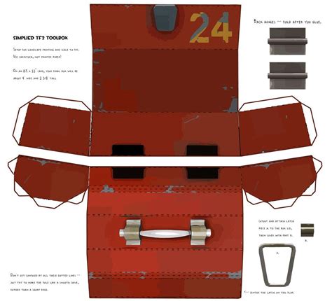 Tf2 Papercraft Red Toolbox By Propmedic On Deviantart Free Download